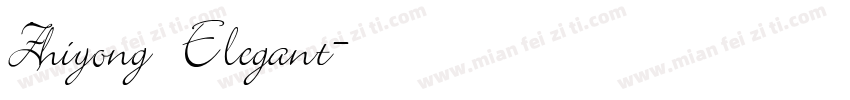 Zhiyong Elegant字体转换